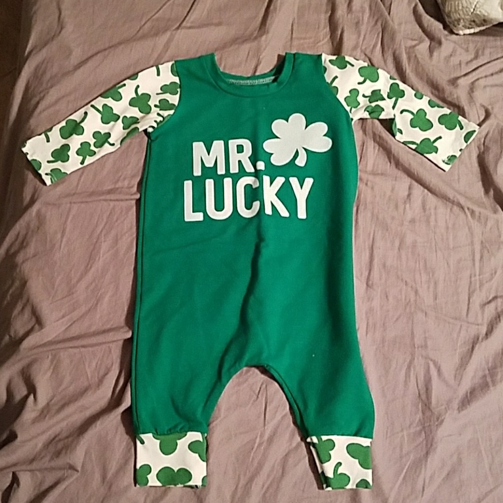 St. Patrick's day baby ronper
